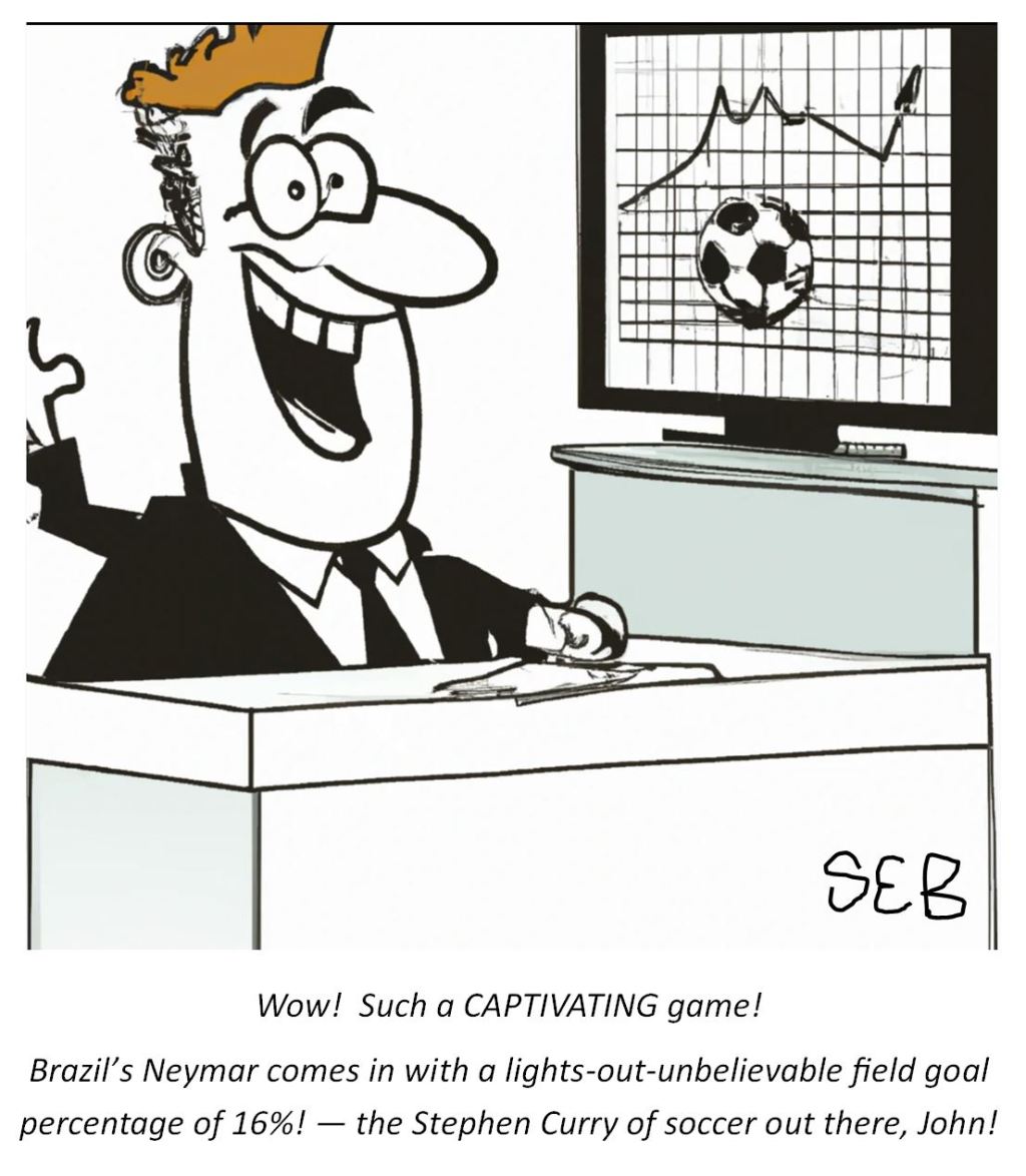 Sunday (Generative A.I.) Comics: If Soccer used NBA stats